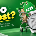 Magnifying glass over a "No-Cost EMI" price tag showing hidden charges